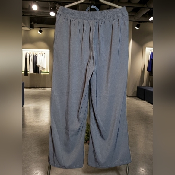 Max Studio Navy Wide-Leg Pants Color Ombreblu (blue-gray) Size Xl - Picture 2 of 5